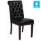 Flash Furniture 18.5 W, 27.5 L, 39.75 H 4-BT-P-BK-LEA-GG - alternate 8